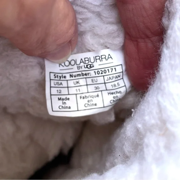 UGG Koolaburra Tall Boots - Girls Size 12 - Chestnut Brown - Bow Tie Closure - Picture 8 of 12